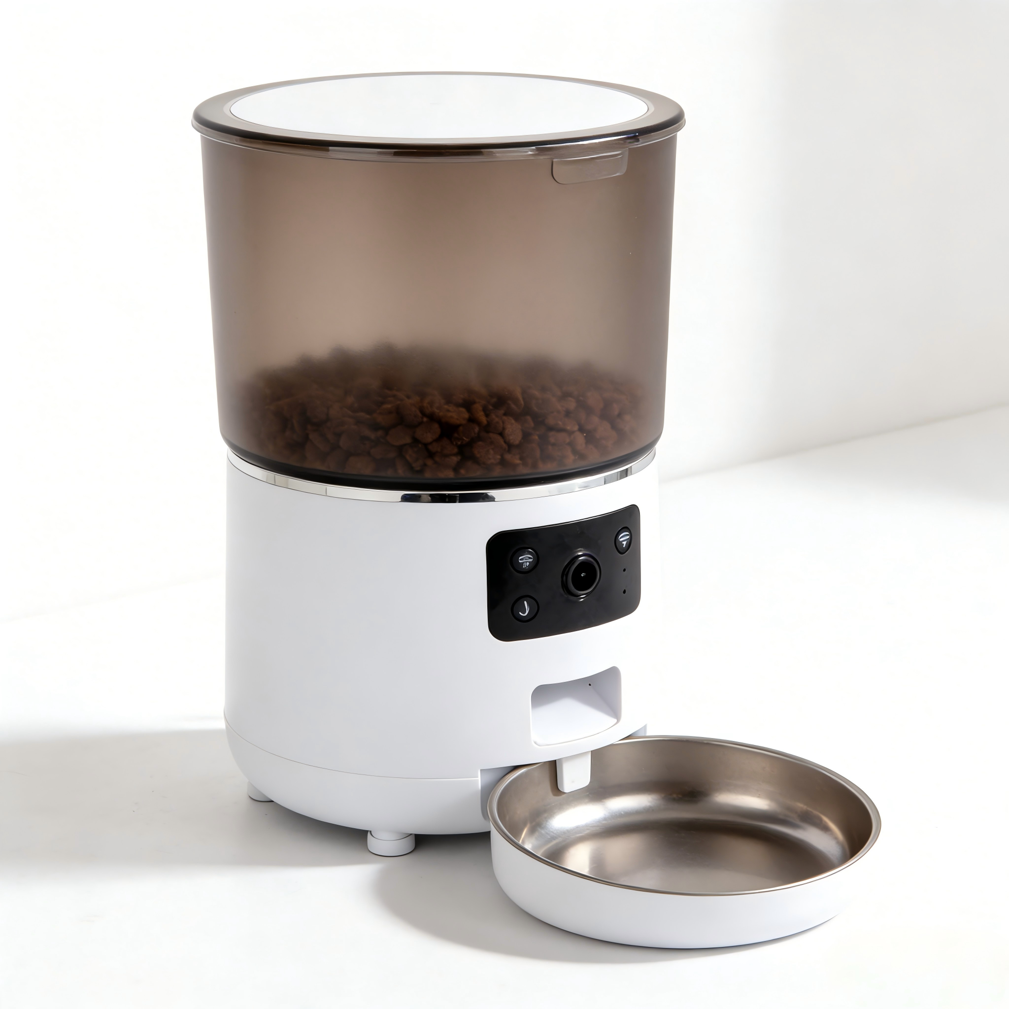 Automatic Pet Feeder With Camera Real Time Monitor Smart Control for Cats Dogs Multi Pet Household Use