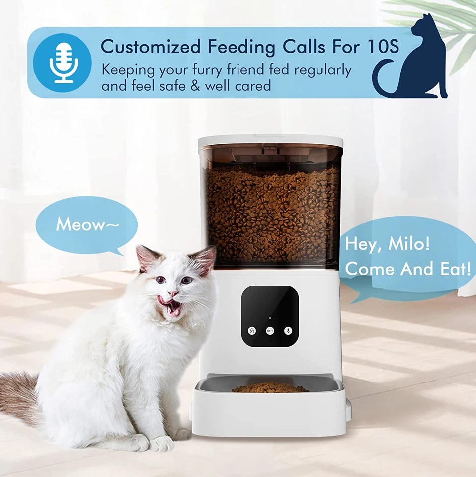 New Stock Arrival Pet Supplies Automatic Cat and Dog Smart Timing Feeder Pet Food Dispenser WiFi Intelligent Pet Feeder