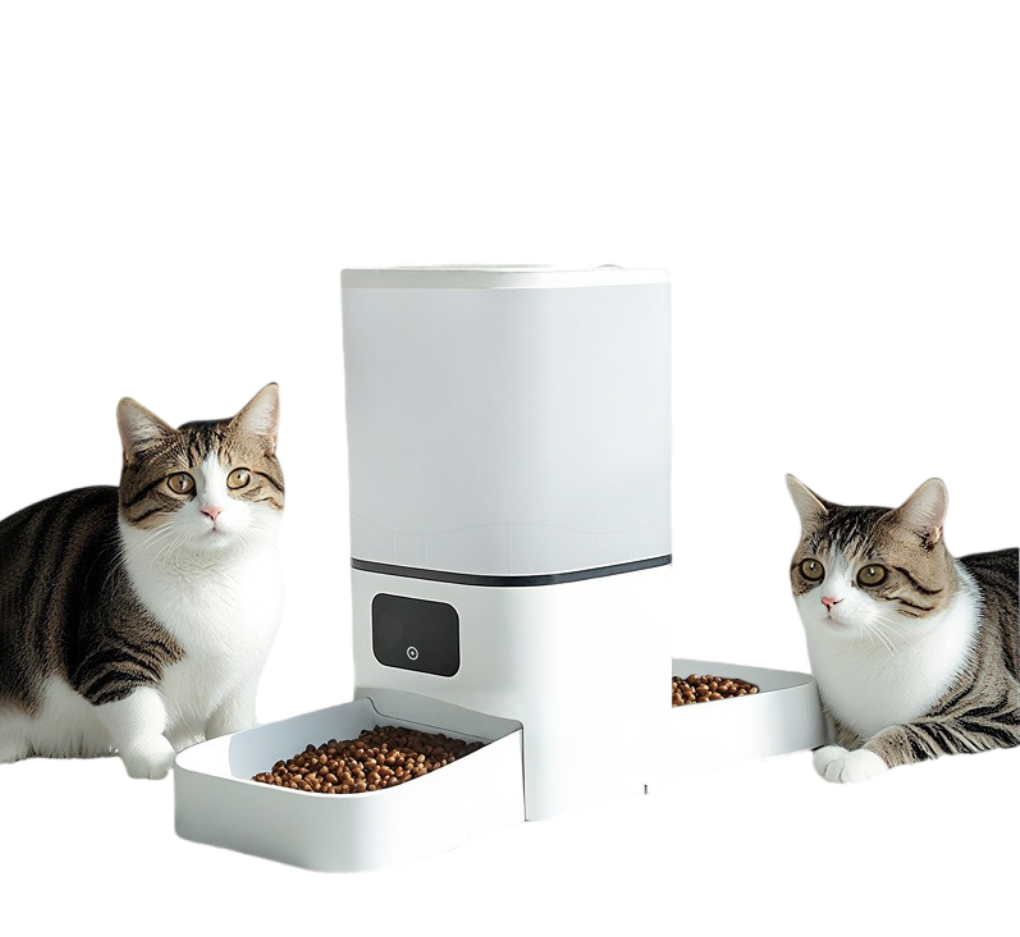 Remote Monitoring Customizable Meal Plans Low Power Automatic Plastic Pet Feeder for Dogs Cats Busy Pet Parents Indoor Home Use