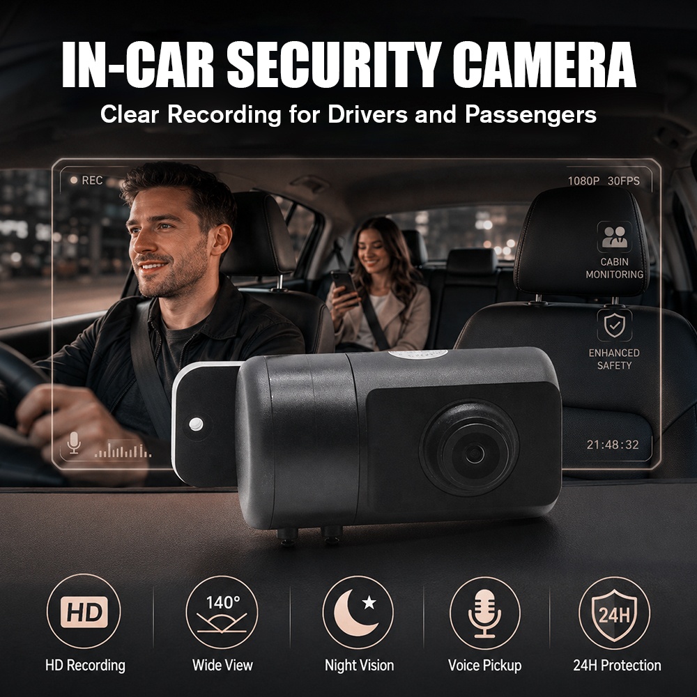 4CH 4G Dashcam WiFi GPS ADAS Driving Assistant DMS Driver Monitoring System In Car Security Camera Fleet Safety Monitor Kit