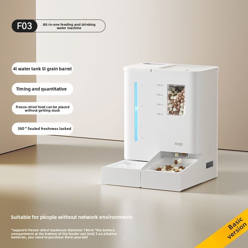 Hot Sale Smart 2-in-1 APP Control Camera Pet Cat Automatic Feeder and 4L Water Dispenser Eco-Friendly Plastic Food Bowls