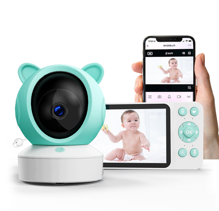 NEW 2.8 Inch Display 720P Night Vision Lullaby 2.4GHz Wireless Audio Video Temperature Feeding Timer Baby Camera Monitor NO Wifi