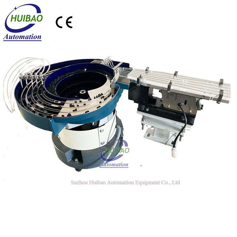 Precision 5 Tracks Plastic Parts Feeder Machine Automation Vibrating Bowl Feeding System