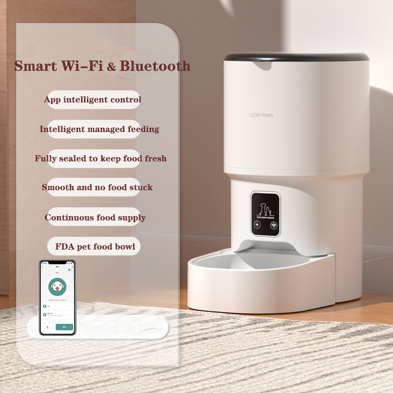 Smart Control Timed Feeder Bowls Machine Automatic Pet Feeder with Wifi App Control Food Dispenser Bowls for Dogs &amp; Cats
