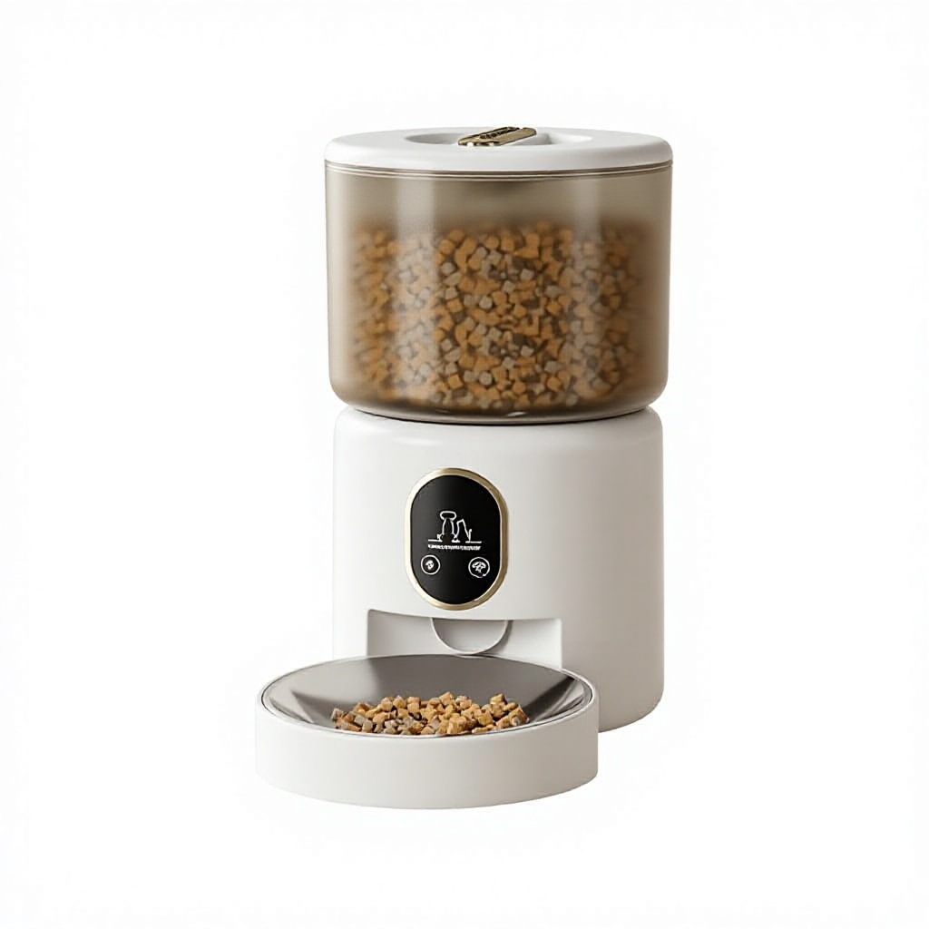 Large Capacity App Control Scheduled Feeding WiFi Bluetooth 304 Stainless Steel Automatic Smart Pet Food Feeder for Indoor Pets