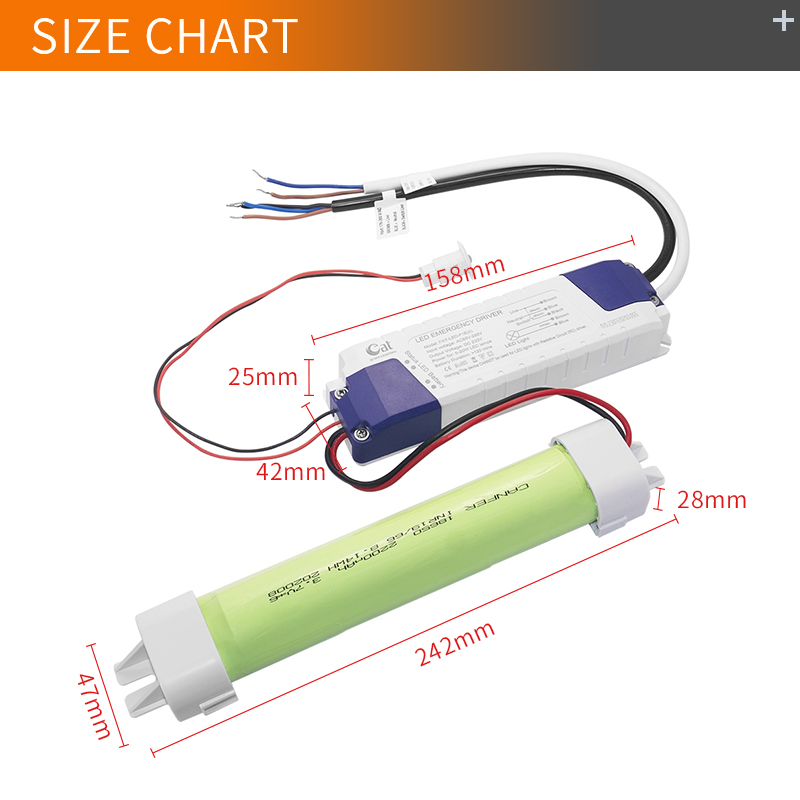 Reliable Lithium 5-20W Emergency Battery Backup System All in One Rechargeable Overcharge Protection Emergency Light Driver