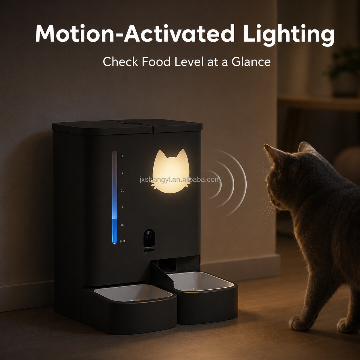 Factory OEM Custom 2 In 1 Water And Food Pet Bowls Feeders Automatic Cat Smart Pet Feeder With Camera Timer WIFI