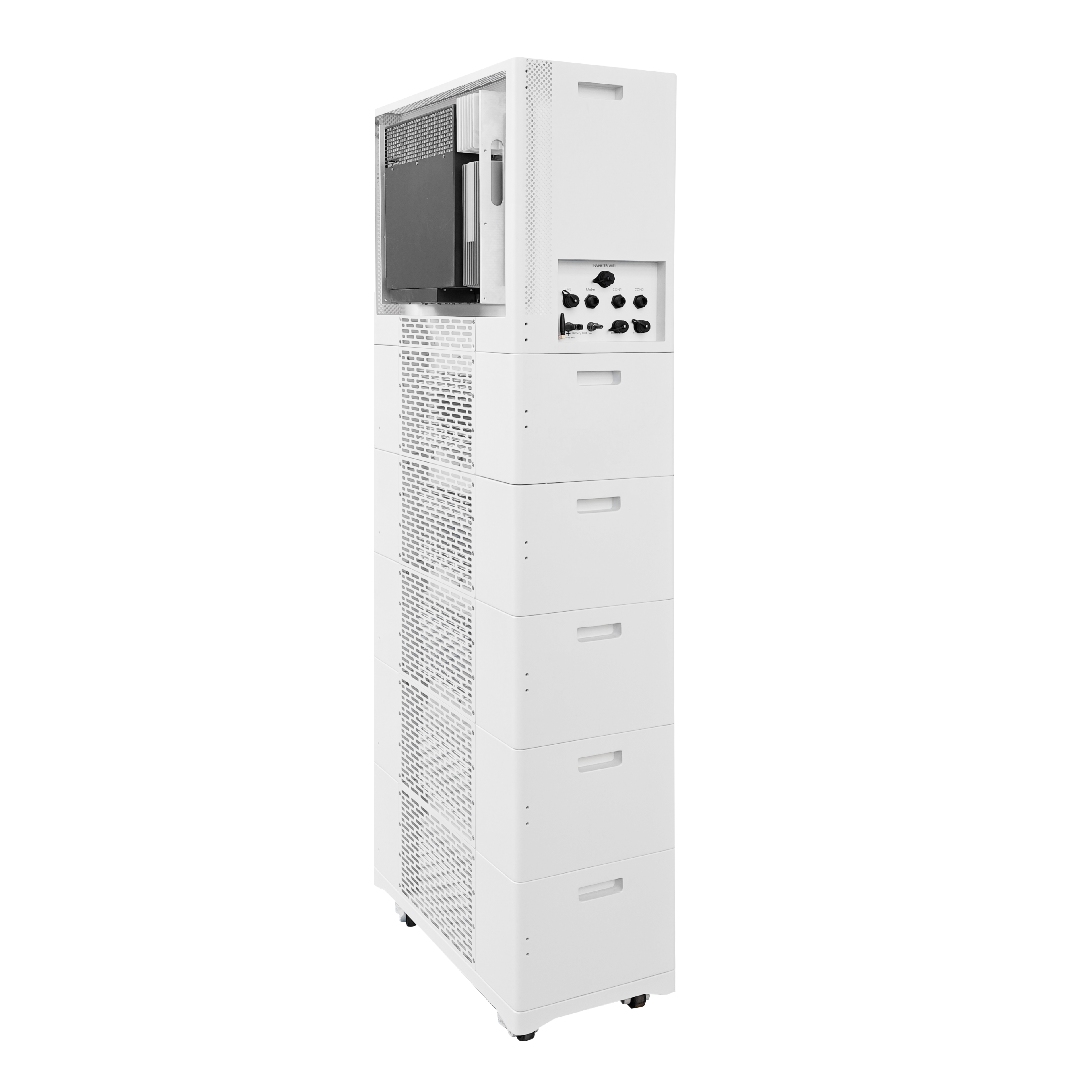 HV Stacked Lithium Battery DC to DC 400V 40KWH with 24KW Inverter Solar Energy Storage System for Residential Use