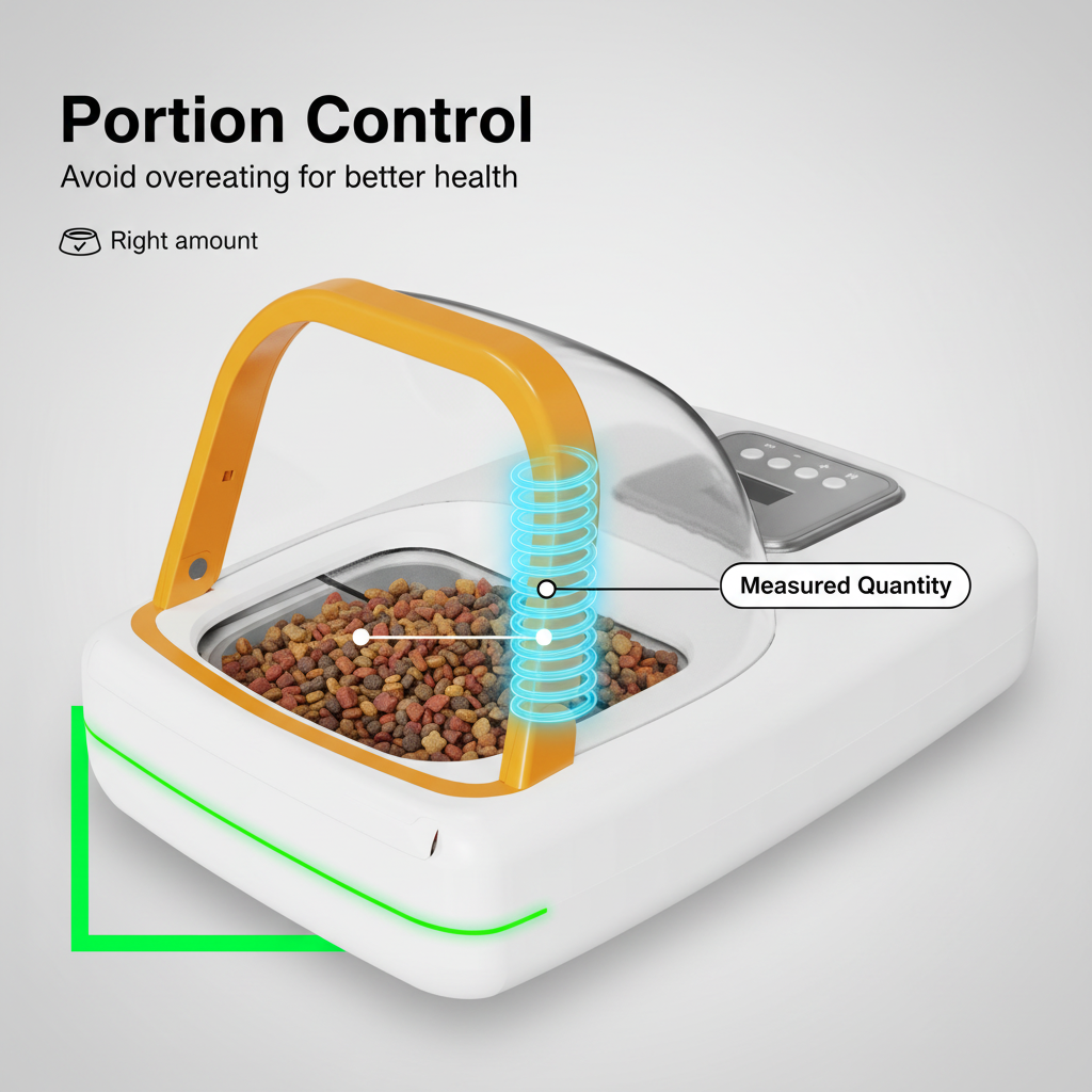 Smart Automatic Pet Feeder Anti Theft Quiet Timed Food Dispenser