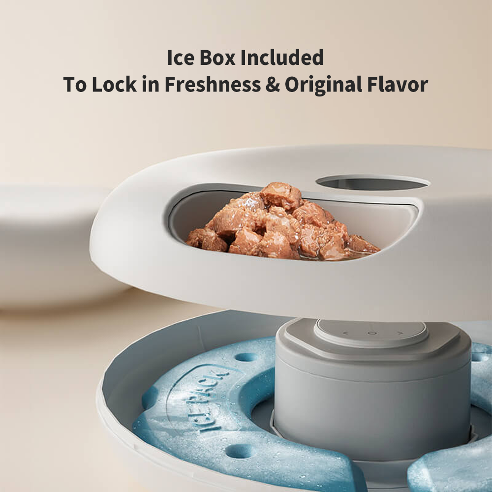 Automatic Smart WIFI Pet Feeder for Dry/Wet Food with Smart Timer Portable Modern Stylish Design for Cats &amp; Small/Medium Dogs