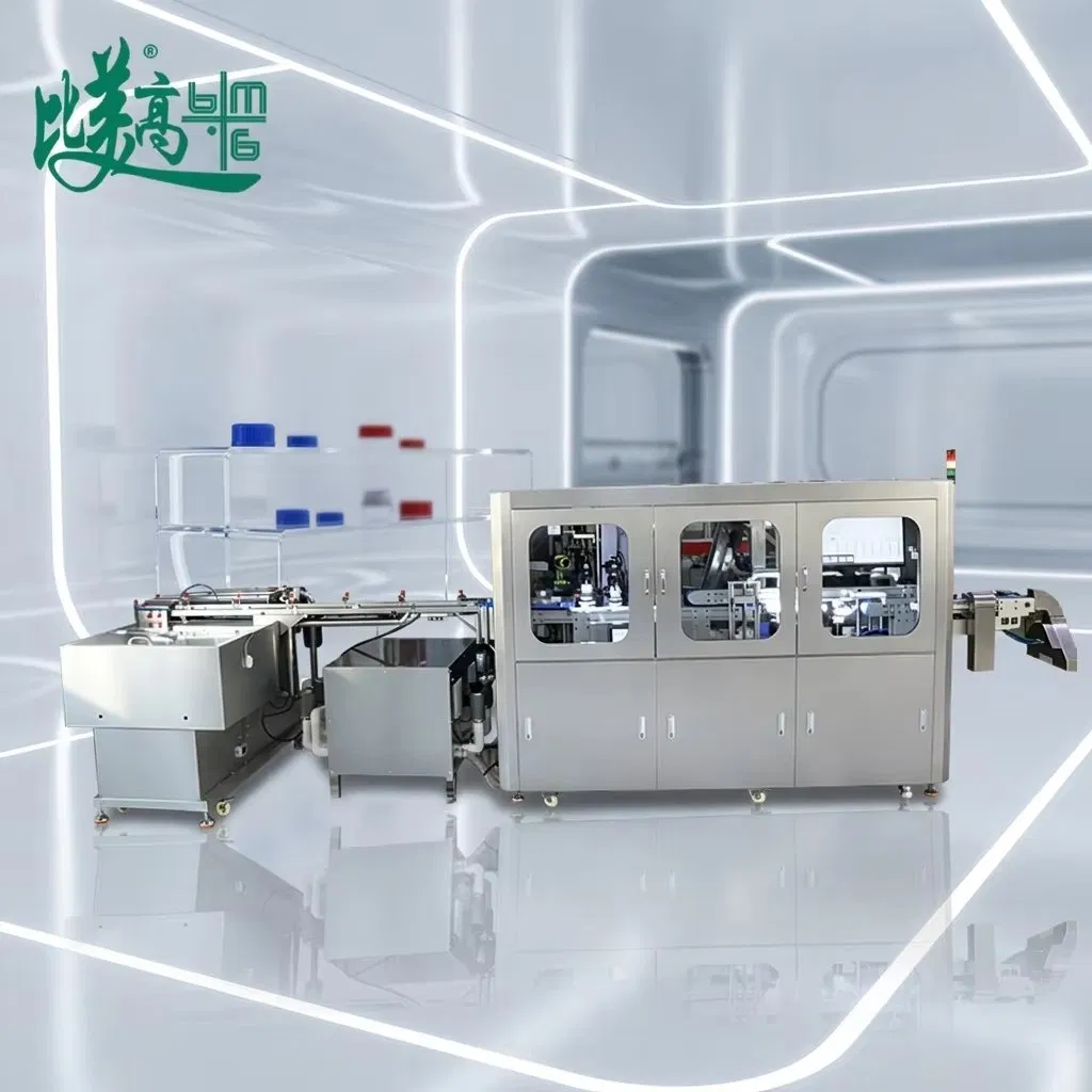 High Speed Automatic Milk Bottle Cap Feeding CCD Vision Inspection System with Auto Reject for Deformation, Flash, Black Spot, Dirt, Short Shot, Scratch, Stain