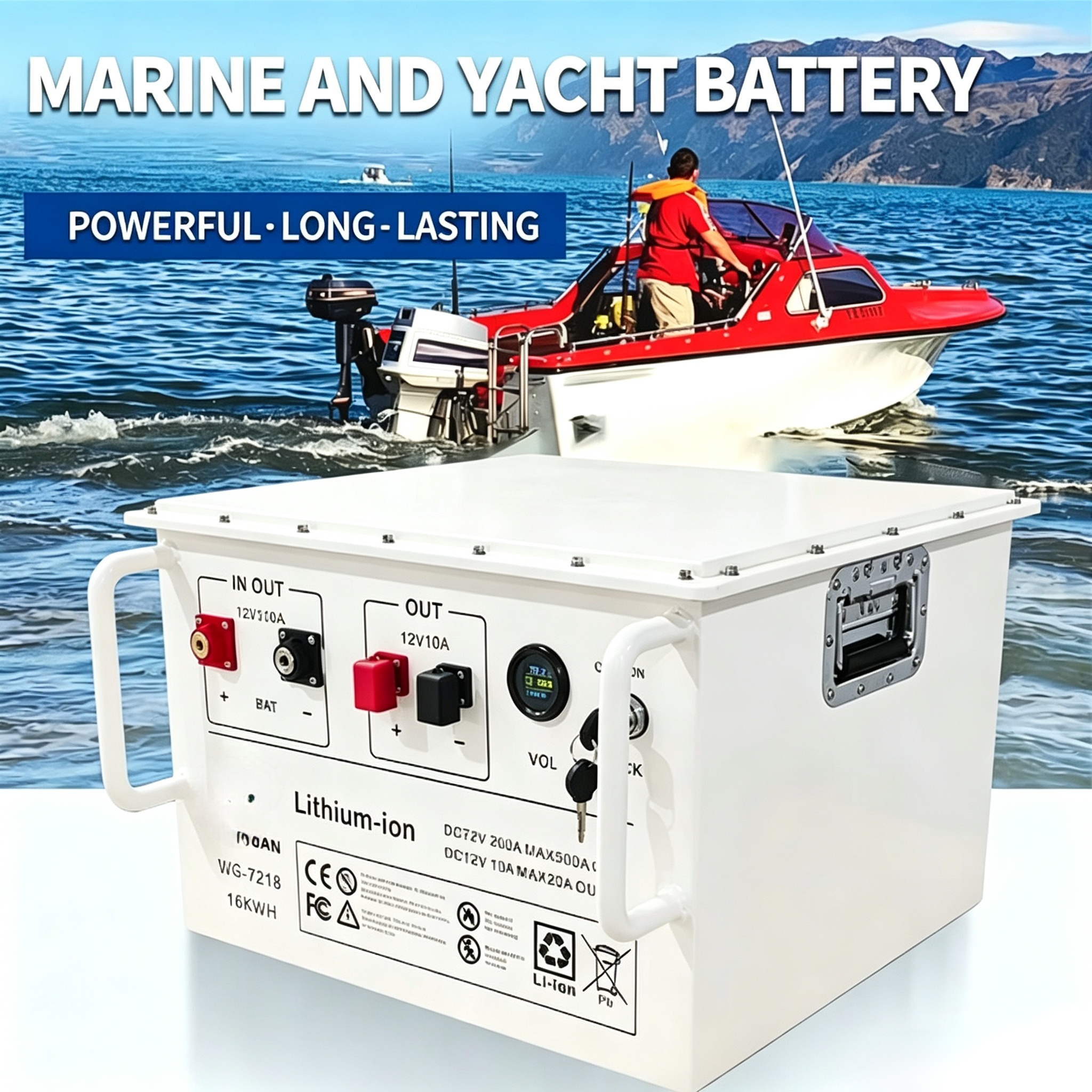 72V330AH Lithium Iron Phosphate Battery Power System for Marine Use, Suitable for Yachts/unmanned Vessels/large Ships, Battery