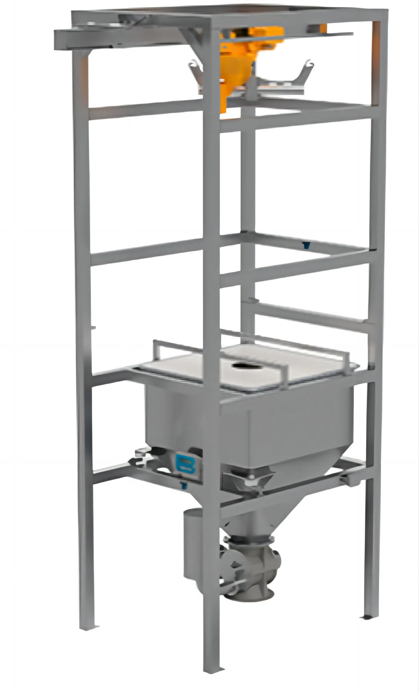 Food Grade Bulk Bag Discharger High Capacity Processing Jumbo Bag Unloading System