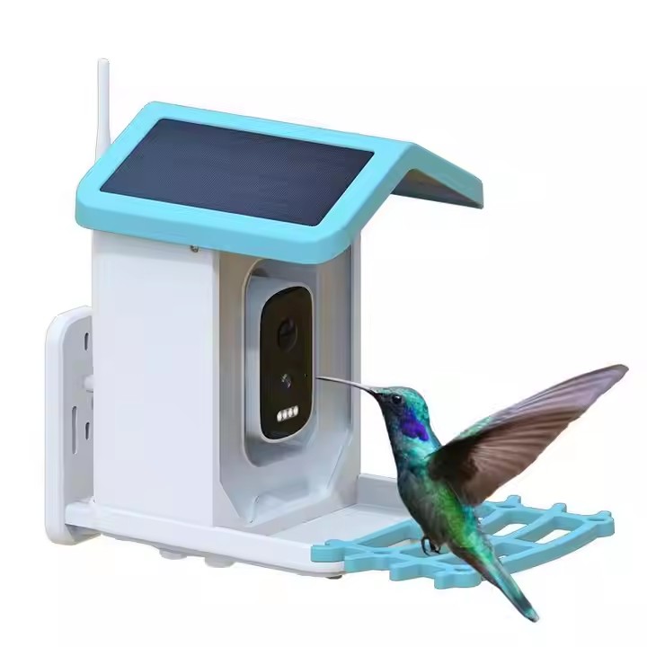 Wildlife Monitoring Solar Camera Remote View AI Smart Bird Feeder With Camera