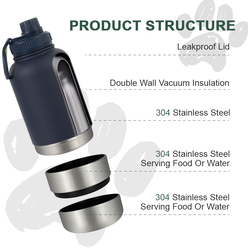HUTUMI 3 In 1 Type New Arrivals Outdoor Travel Walking Portable Pet Dog Water Bottle For Drinks