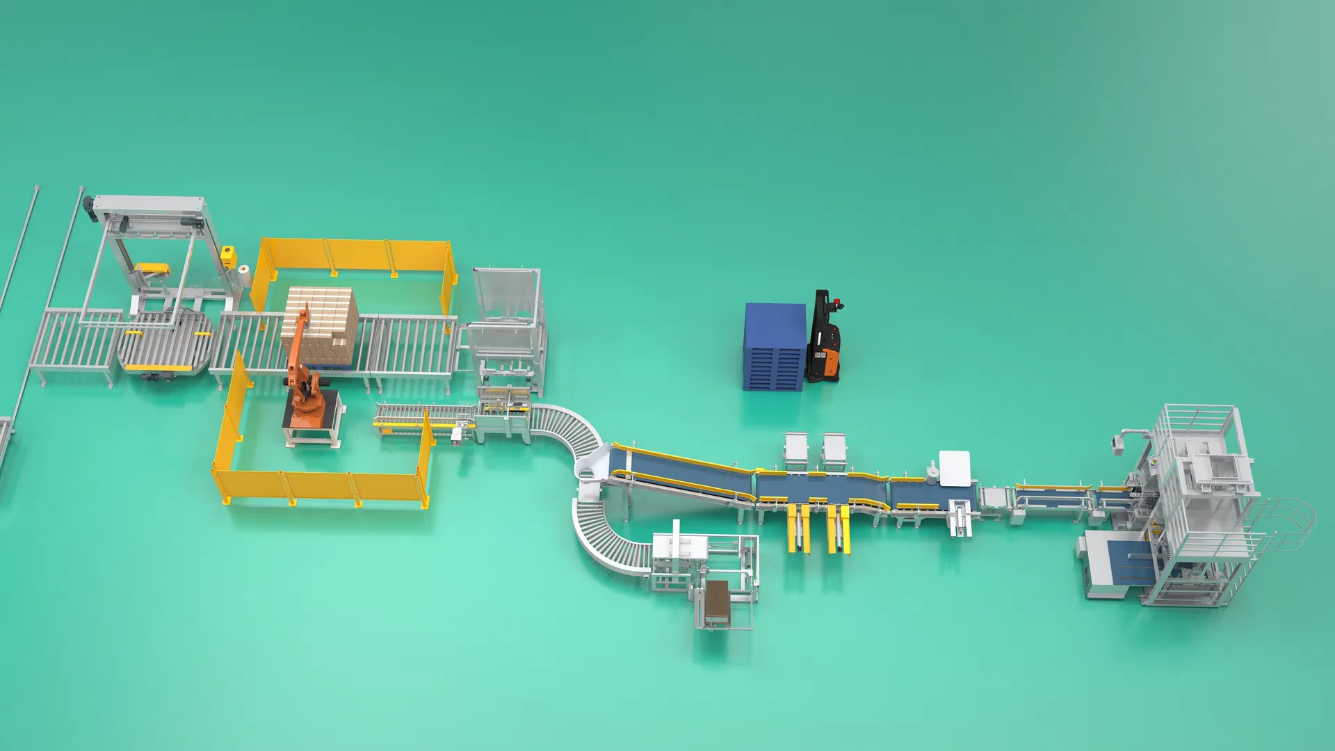 Fully Automatic Packing System Smart Pouch Packing Equipment Efficient Automatic Small Packer