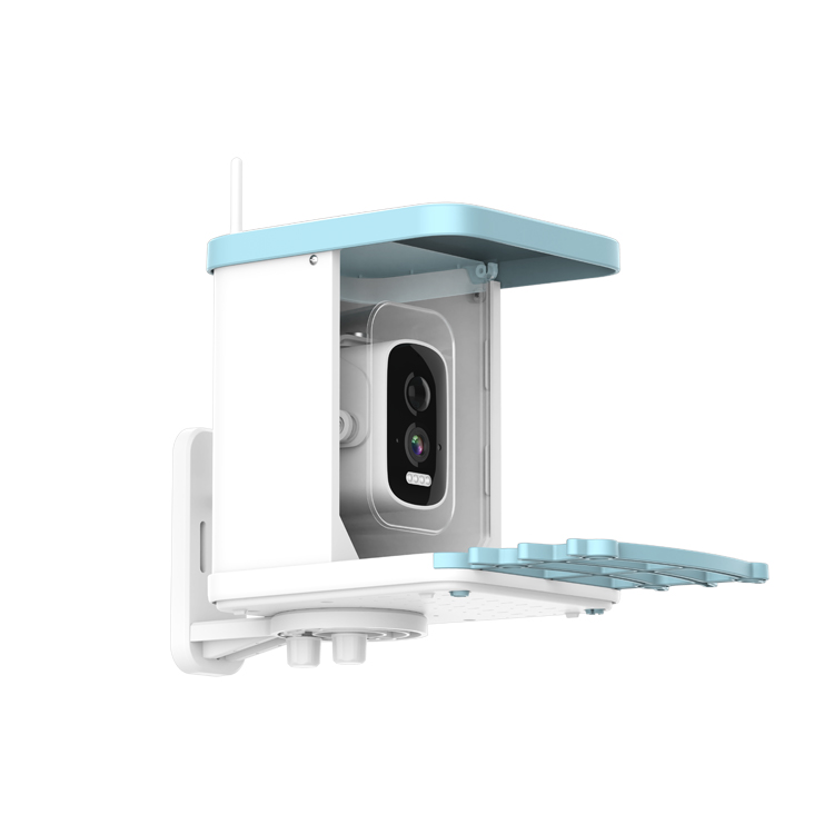 Smart Pet Feeder for Birds AI Camera Bird Feeder for Outdoor Wildlife Monitoring