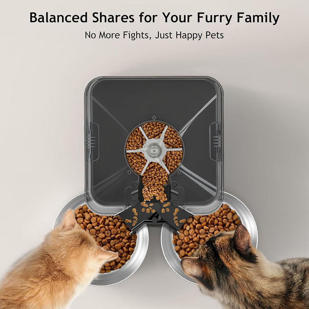 Anti-clog Auto Schedule Bpa Free Automatic Pet Feeder 6L 25.4 Cups Wifi Smart Cat Feeder for Cats and Dogs