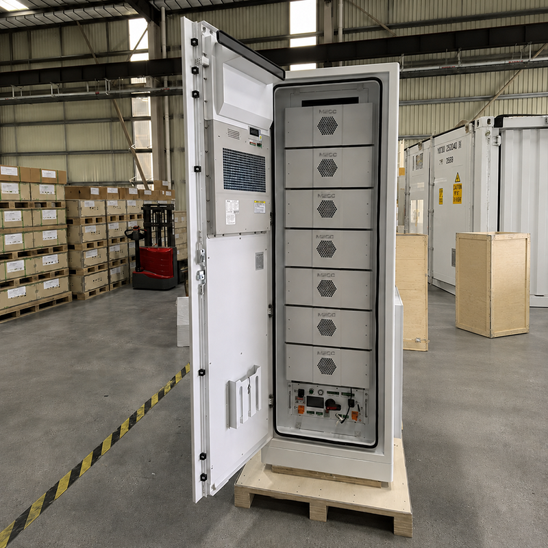 MECC 50kW 100kWh Outdoor LiFePO4 Battery Storage Cabinet Commercial Solar BESS Energy Storage System Backup Power Grid Support