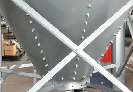 Detailed view of Galvanized Steel Silo