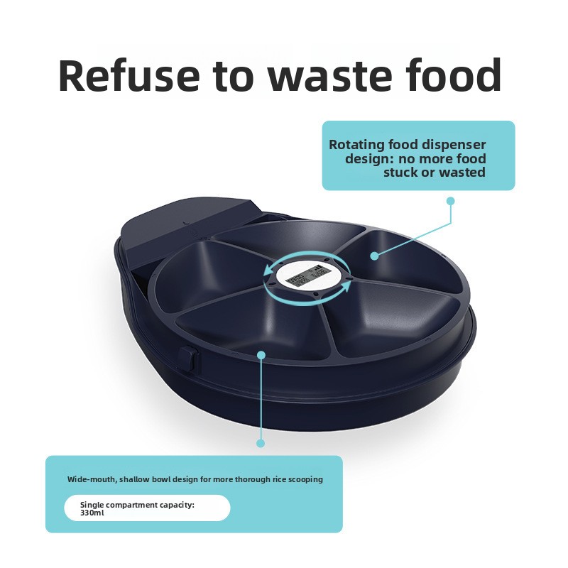 Automatic Pet Refrigerator Wet Food Feeder Plug-in Refrigeration Storage Intelligent Indoor Use Lightweight 1.5kg Dogs Cats