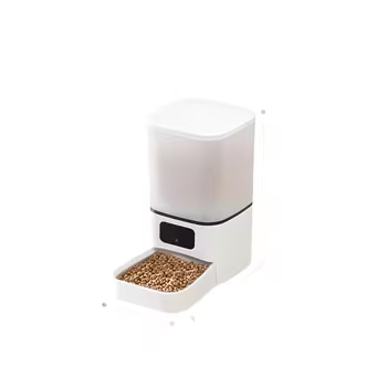 6L Smart Pet Feeder Automatic Food Dispensing Dual Bowl Video Voice Interaction Bluetooth Remote Control Detachable Cat Solid
