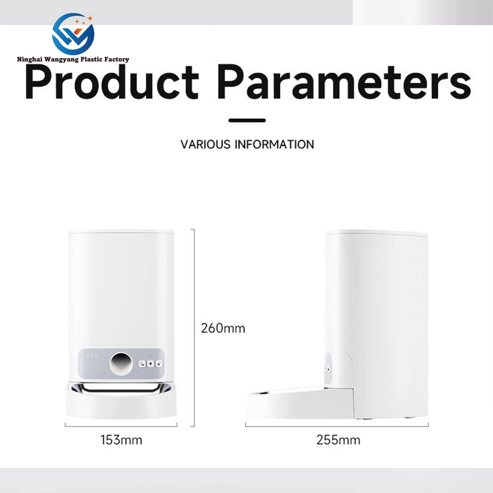Modern Automatic Pet Feeders Eco-Friendly Timed Cat and Dog Food Dispensers with Voice Recorder Charge Source