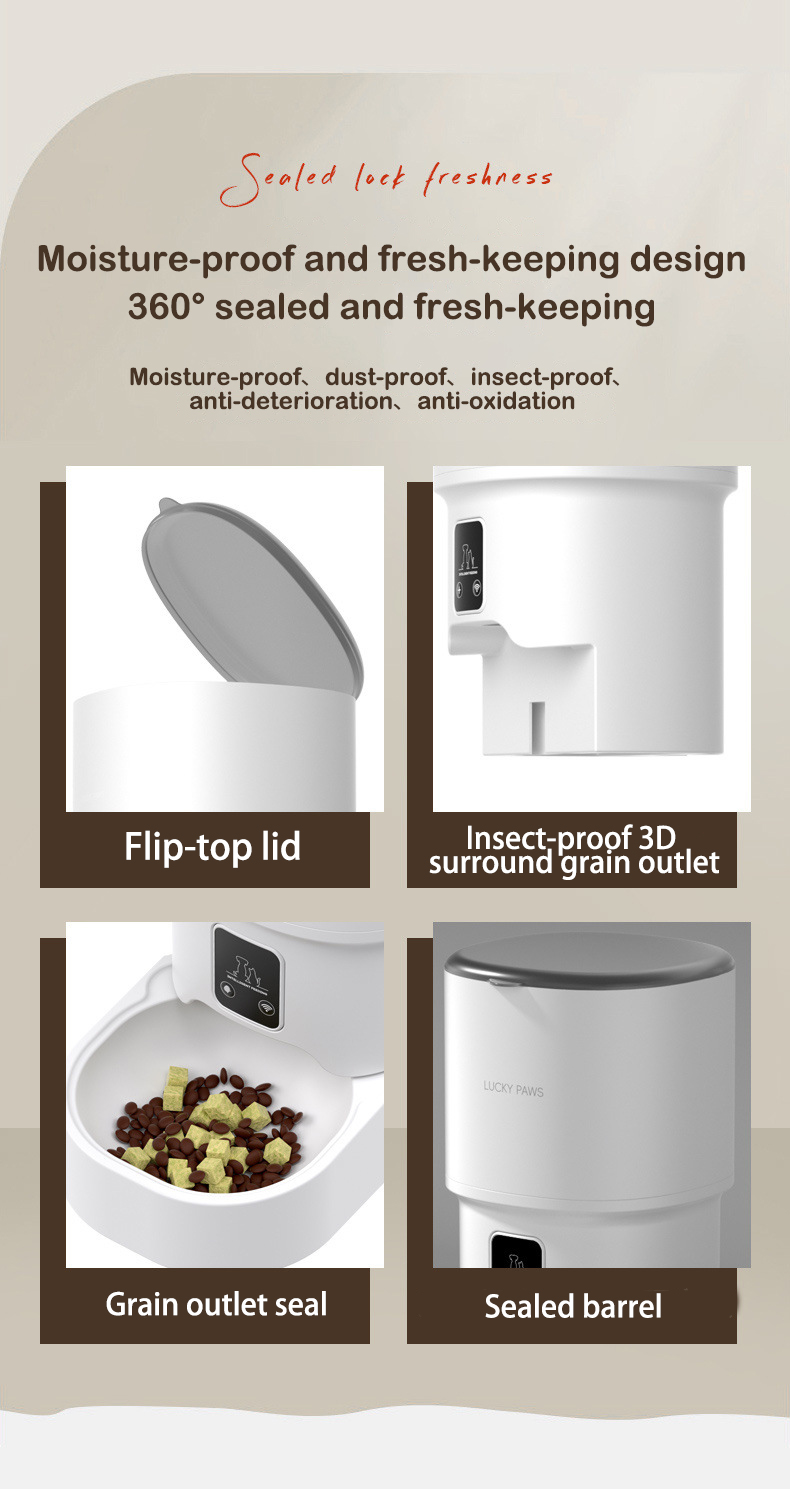 Smart Control Timed Feeder Bowls Machine Automatic Pet Feeder with Wifi App Control Food Dispenser Bowls for Dogs &amp; Cats