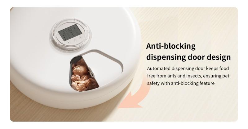 Programmable Smart Automatic Foldable Battery-Powered Portable Plastic Cat Dog Feeder Wet/Dry Food Dispenser Refrigerating