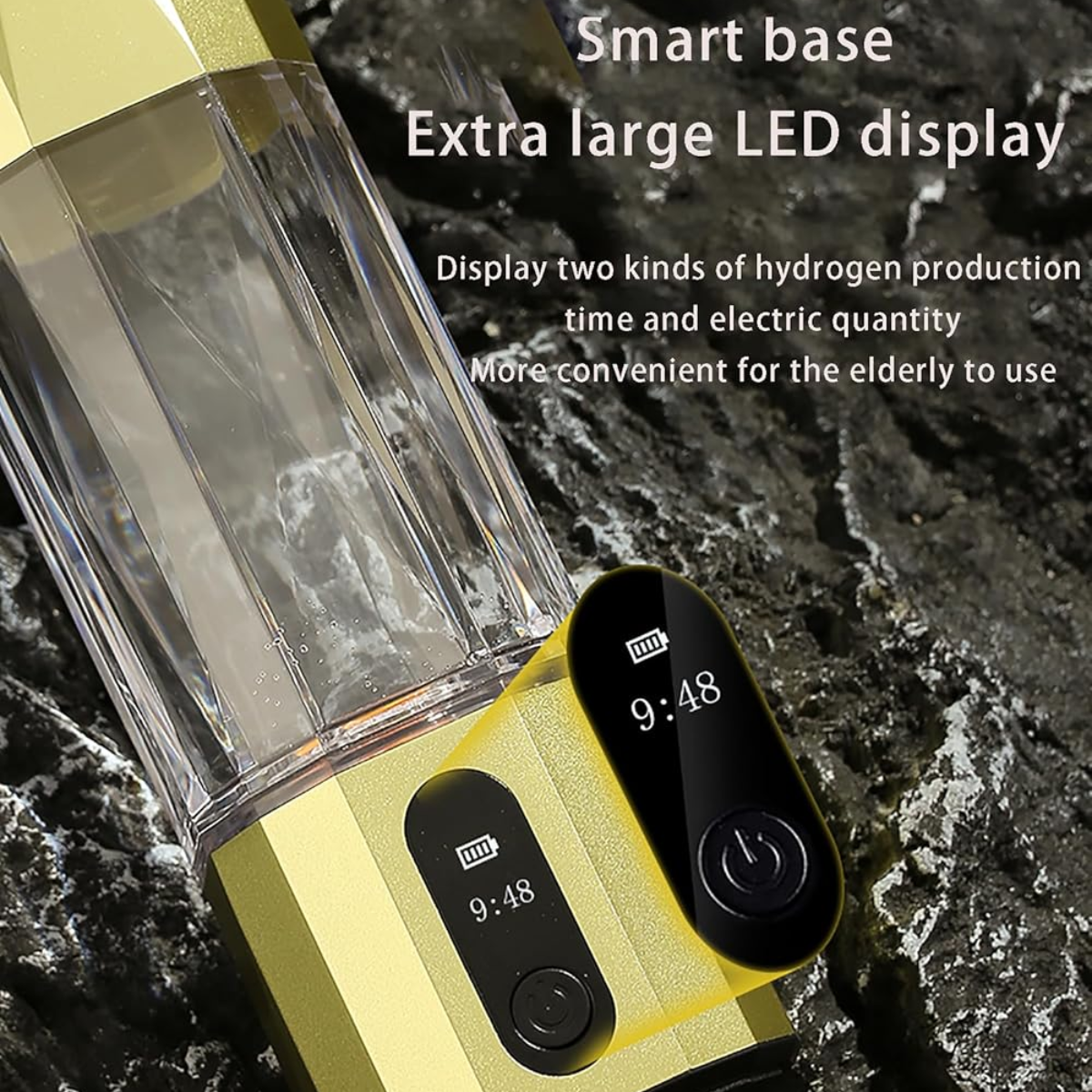 PHYFLOW Hydrogen Water Bottle Generator SPE PEM Technology 5/10 Mins 4000-6000ppb Cold Outdoor Stand Battery Powered Custom Box