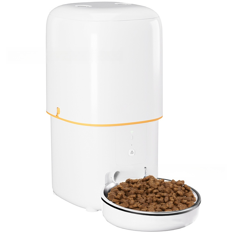 Wholesale OEM/ODM White Cute 2L/4L Video Automatic Feeder for Cat with Programmable Timer for Precise Scheduled Pet Meals