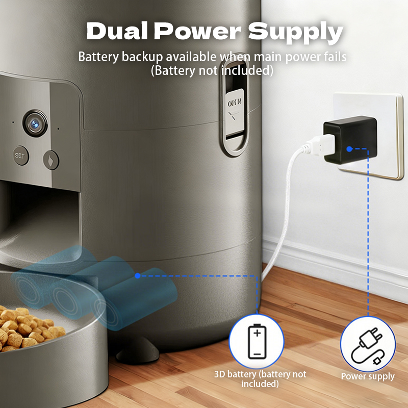2L Eco Friendly ABS WiFi Remote Control Smart Automatic Pet Dog Cat Feeder Dispenser
