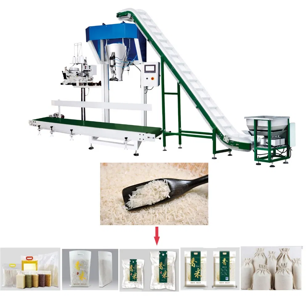 Streamlined Packing System with Single Head Bulk Linear Weigher Packaging System