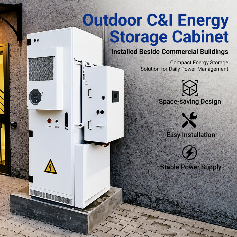MECC 50kW 100kWh Outdoor LiFePO4 Battery Storage Cabinet Commercial Solar BESS Energy Storage System Backup Power Grid Support