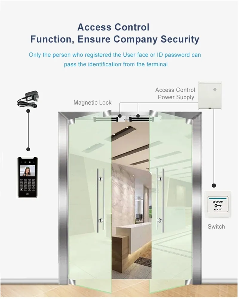 5000 Users Capacity RFID Card WiFi Biometric Facial Recognition Attendance System 6