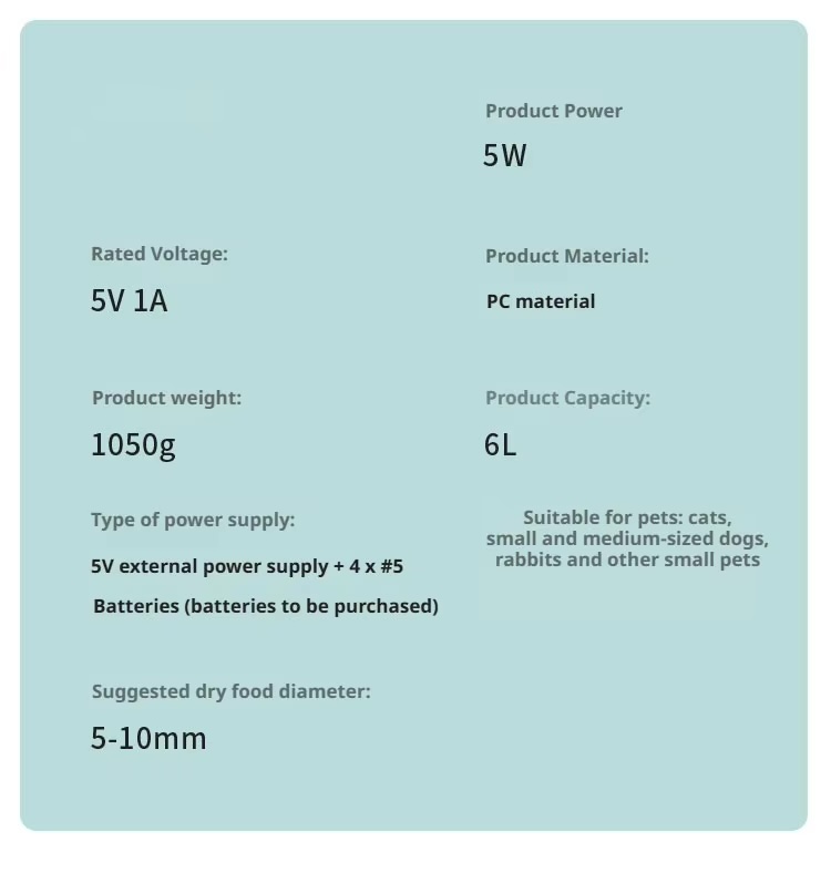 Automatic Pet Feeder Components