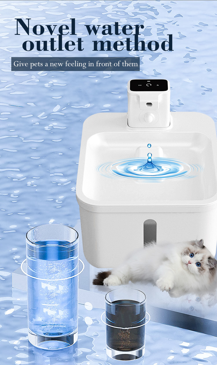 Smart Cat Healthy and Refreshing Water Water Fountain Feeder Upgrade Pet's Hydration with Smart Pet Water Dispenser