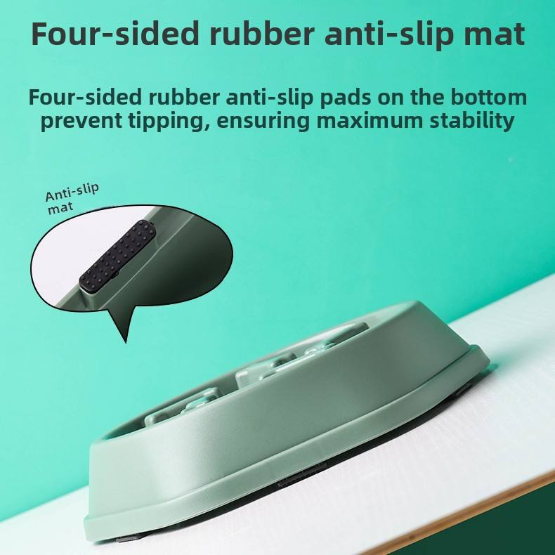 Dropshipping Plastic Bone Shaped Dog Bowl Non-Slip Anti-Choke Slow Feeder Healthy Bloat Stop Feeding Bowl For Small Medium Pets