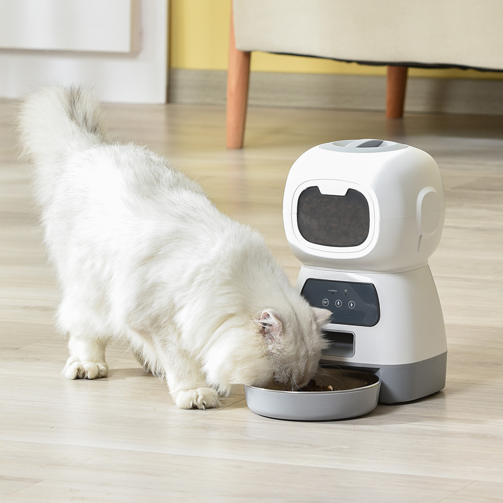 Source-Factory 35L Smart Pet Feeder USB Powered WiFi Timer Portion Control Remote Management Worldwide AdaptersAutomatic Food