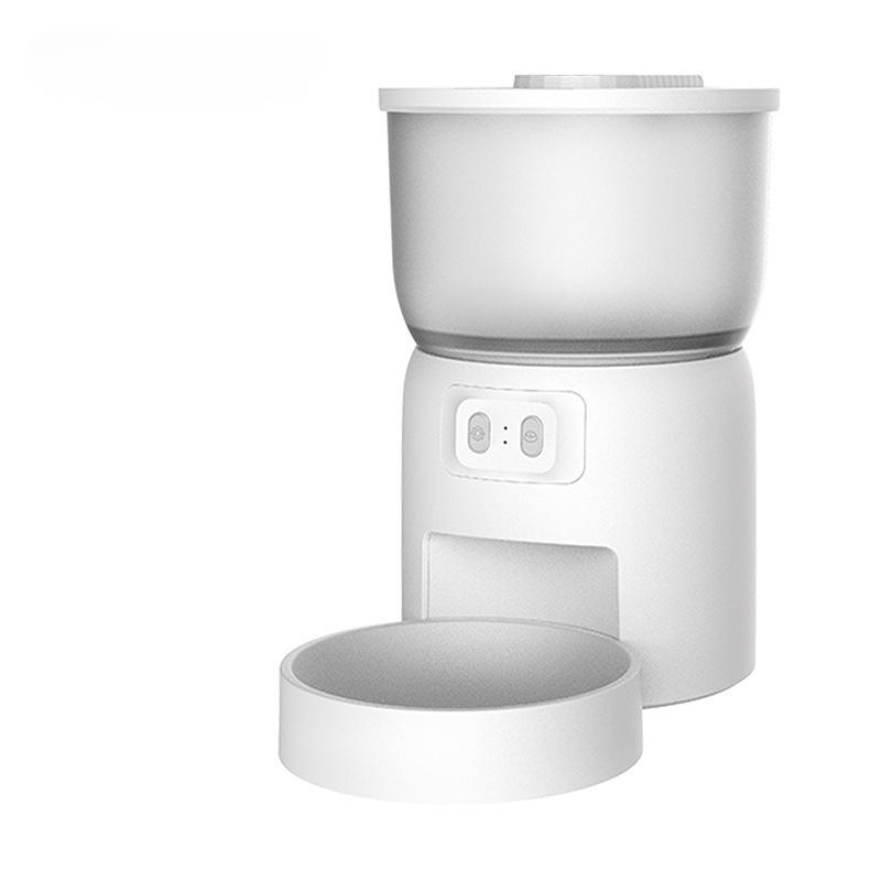 2025 New Smart 720p HD 4L Plastic Camera Real-Time Food Monitoring Voice Recorder Food-grade ABS Smart Pet Feeder