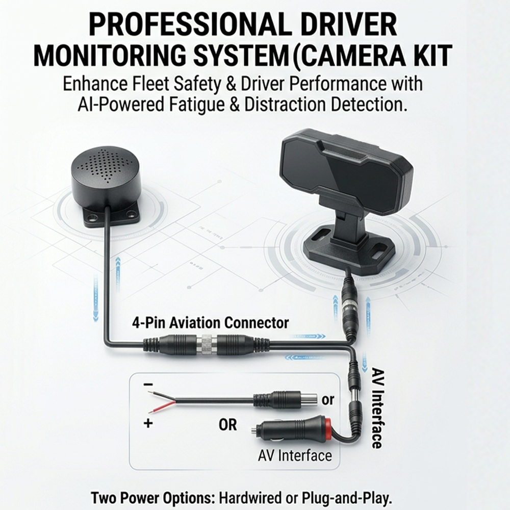 DMS AI Intelligent Driving Assistant Car Camera Anti-Tiredness Alert Fatigue Monitoring System Reverse Camera 720P AHD Custom