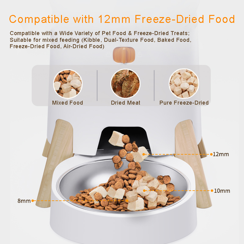 Automatic Cat Feeder Smart Dog Food Dispenser Programmable Timer Precise Portion Control for Single Multi-Pet Home