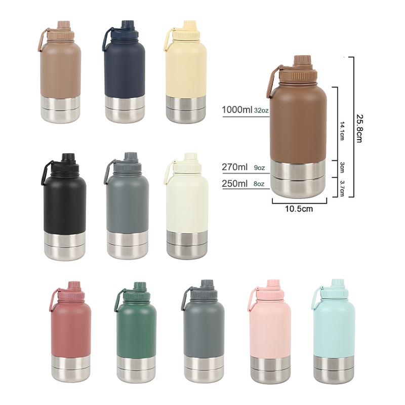 Best Selling Products 3 In 1 Type New Arrivals Outdoor Travel Walking Portable Pet Dog Water Bottle For Drinks