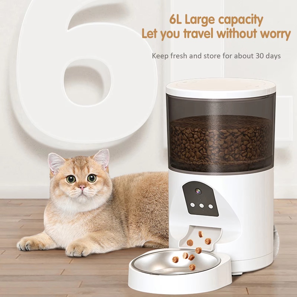 Smart Automatic Pet Feeder AI Camera With Live Viewing and Voice Talk