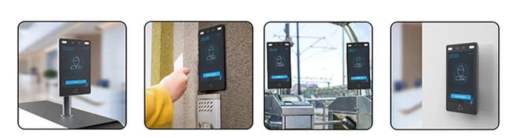 Application scenarios including visitor scanning, home access, ticket checking, and office access