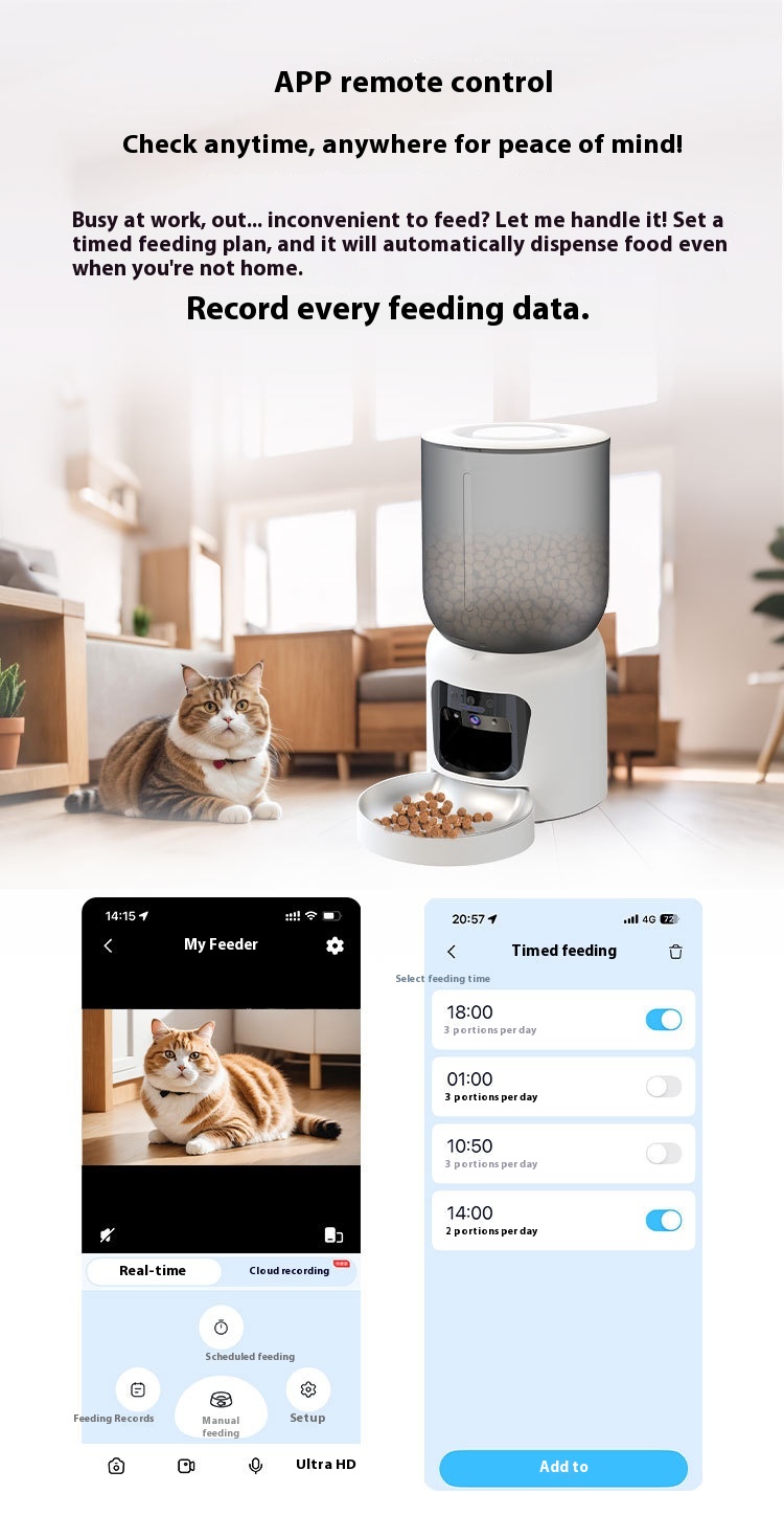 Smart Pet Feeder Night Vision