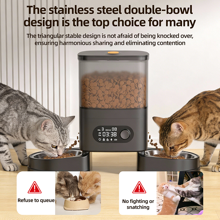 4L Pet Cat Food Dispenser Wifi Automatic Pet Feeder Smart Tuya APP Control Dog Feeder Cat Feeder Wifi Automatic