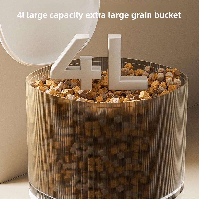 Pet Automatic Feeder Smartphone WiFi &amp; Bluetooth Timed Feeding Control Smart Food Dispenser Polypropylene Material Cat Supplies