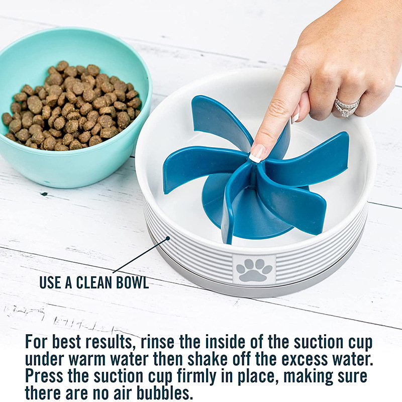 Shenzhen Slow-Speed Feeder Bowls for Pets Plastic Intestinal Pet Propeller Helps to Slow Down Feeding for Dogs