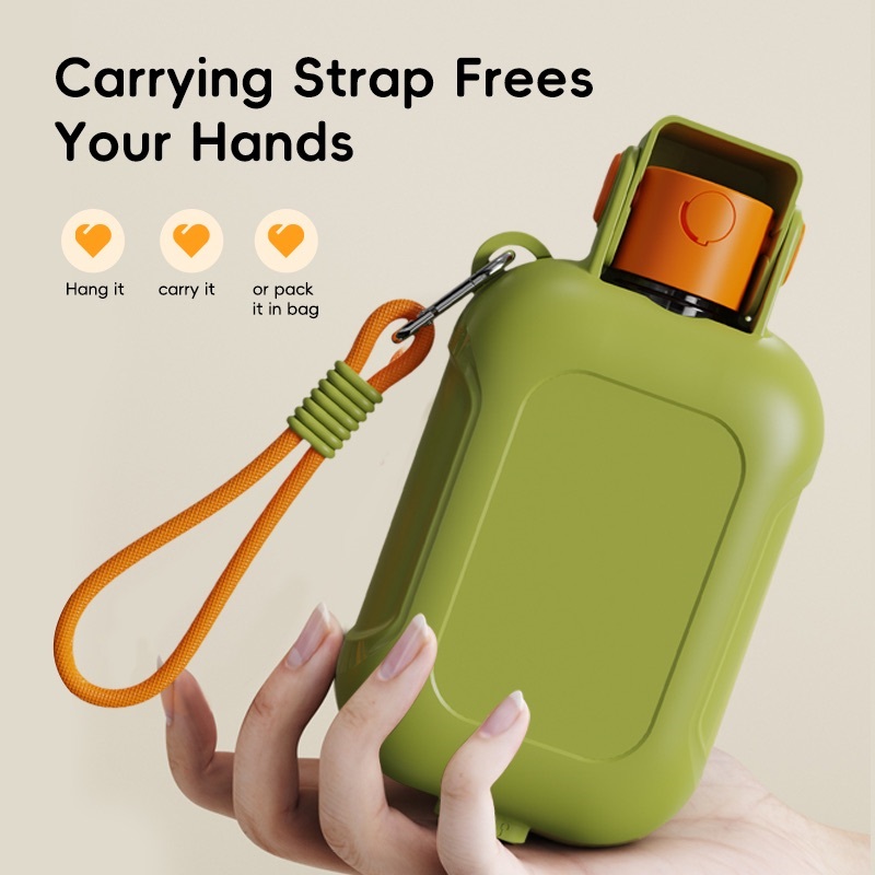 Hot Selling 2 in 1 Portable Pet Water Bottle with Food Bowls Eco-friendly Outdoor Travel Portable Dog Water Bottle Bowl